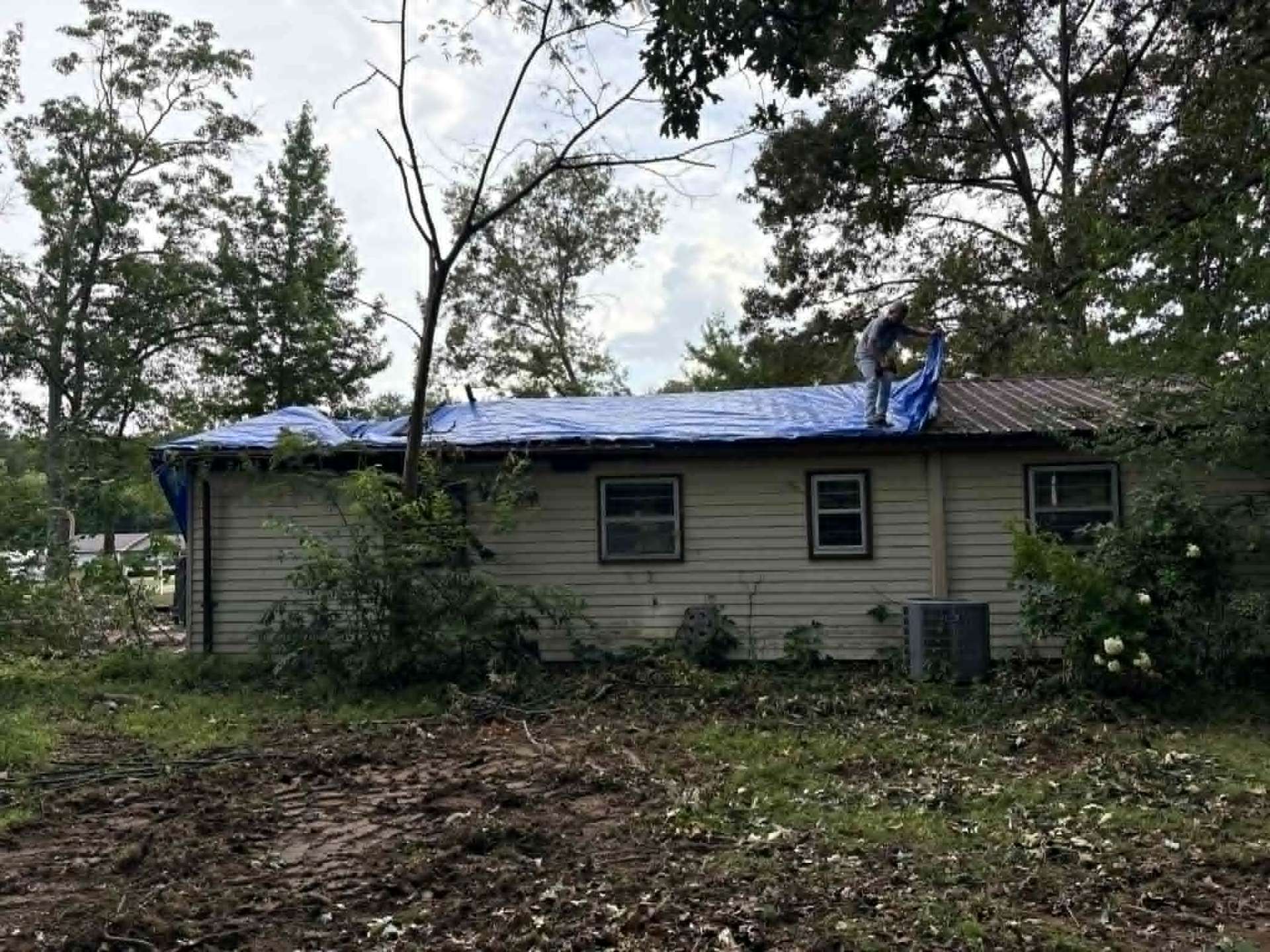 Well-maintained property after cleanup